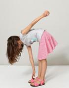 Joules Clothing Us Joules Swirl Skater Skirt - Pink Stripe