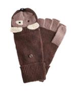 Joules Clothing Us Joules Pawsfieldglv Womens Animal Character Gloves - Creme Dog