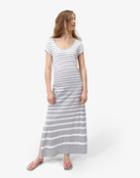 Joules Clothing Us Joules Sandrine Jersey Maxi Dress - Grey Stripe
