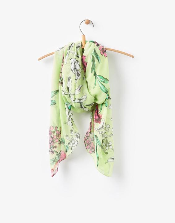 Joules Clothing Us Joules Wensley Woven Scarf - Lime Floral
