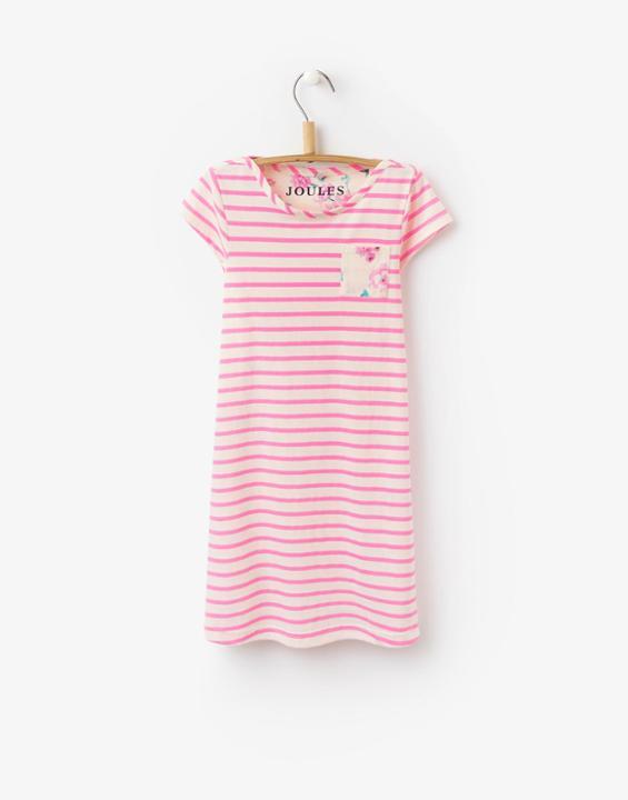 Joules Clothing Us Joules Sukey Jersey Dress - Neon Pink Stripe
