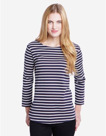 Joules Clothing Us Joules Harbour Striped Jersey Top - Hope Stripe French Navy