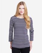 Joules Clothing Us Joules Harbour Striped Jersey Top - Hope Stripe French Navy
