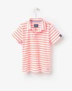 Joules Clothing Us Joules Hove Jersey Polo - Orange Stripe