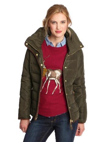 Joules Clothing Us Joules Holthorpe Womens Padded Jacket - Everglade Green