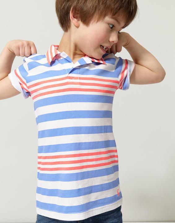 Joules Clothing Us Joules Hove Jersey Polo - Blue Multi Stripe