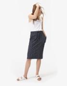 Joules Clothing Us Joules Kim Skirt - Navy Slub Stripe