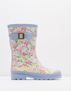 Joules Clothing Us Joules Printed Rain Boots - Cream Ditsy