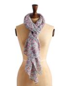 Joules Clothing Us Joules Julianne Wolong Line Scarf - Creme Ditsy