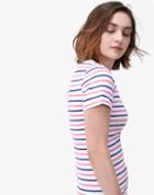 Joules Clothing Us Joules Riviera Jersey T Shirt Dress - Blue And Pink Stripe