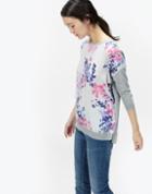 Joules Clothing Us Joules Kitty Drop Shoulder Woven Knit Mix Jumper -