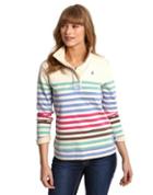 Joules Clothing Us Joules Cowdray Womens Striped Sweatshirt - Engineered Multi Stripe