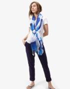 Joules Clothing Us Joules Harmony Woven Printed Scarf - Ink Blue