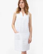 Joules Clothing Us Joules Lena Linen Dress - Bright White Stripe