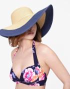 Joules Clothing Us Joules Mandy Wide Brimmed Sun Hat - Blue Print