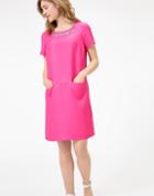 Joules Clothing Us Joules Ianthe Woven Tunic Dress - Neon Candy