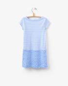 Joules Clothing Us Joules Sunshine Hotch Potch Dress - Blue Wave Stripe