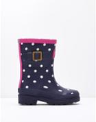 Joules Clothing Us Joules Printed Rain Boot Wellies - Navy Spot