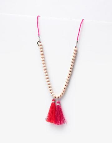 Joules Clothing Us Joules Tassel Necklace - Pink