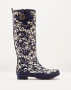 Joules Clothing Us Joules Printed Wellies - Navy Ditsy
