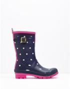 Joules Clothing Us Joules Mid Height Rain Boot Wellies - Navy Spot