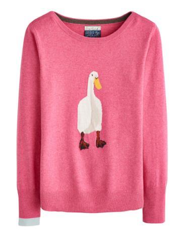 Joules Clothing Us Joules Marsha Women%27s Intarsia Jumper - Daisy Duck