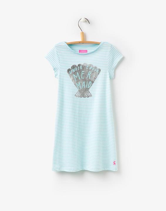 Joules Clothing Us Joules Miranda Dress - Turquoise Stripe