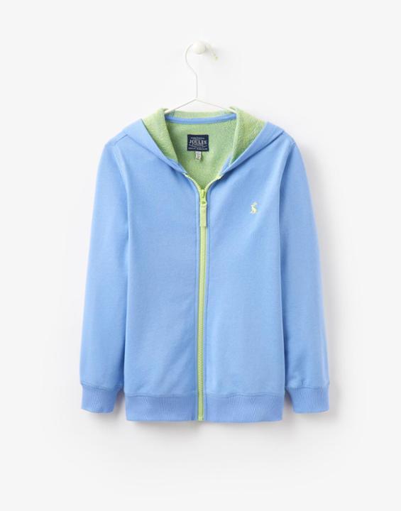 Joules Clothing Us Joules Wave Zip Through Hoodie - True Blue