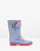 Joules Clothing Us Joules Printed Rain Boots - Sky Blue Floral