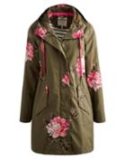 Joules Clothing Us Joules Raina Womens Waterproof Parka - Grape Peony