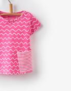 Joules Clothing Us Joules Clara Jersey Top - Pink Wave Stripe