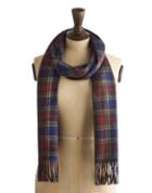 Joules Clothing Us Joules Tytherton Mens 100%25 Wool Check Scarf - Navy Check