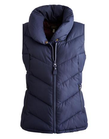 Joules Clothing Us Joules Merriton Womens Chevron Gilet - Marine Navy