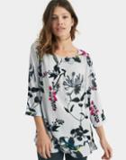 Joules Clothing Us Joules Tait Woven Top - Silver Birdberry