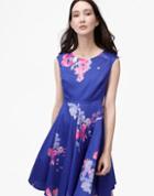 Joules Clothing Us Joules Amelie Woven Dress - Pool Blue Floral
