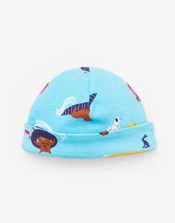 Joules Clothing Us Joules Babybonnetb Reversible Jersey Hat - Surfing Dogs