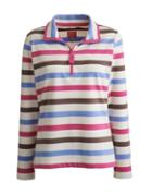 Joules Clothing Us Joules Fairdale Womens Zip Neck Sweatshirt - Creme Multi Stripe