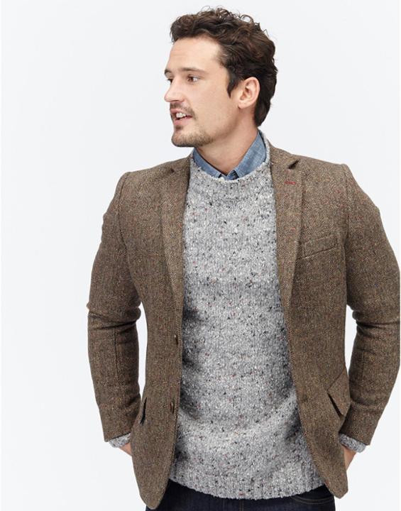 Joules Clothing Us Joules Langworth Tweed Jacket - Brown Donald Tweed
