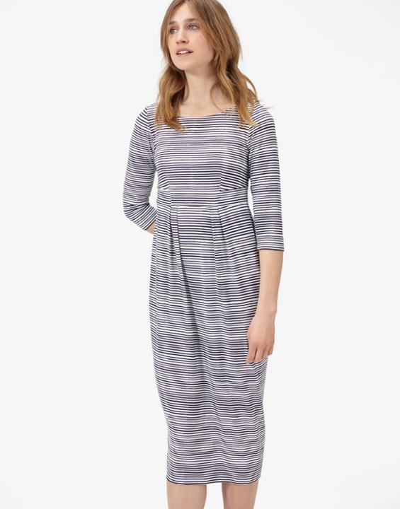 Joules Clothing Us Joules Melissa Jersey Dress - Navy Wave Stripe