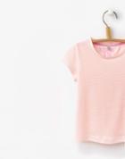 Joules Clothing Us Joules Sophie Jersey T Shirt - Neon Coral Stripe