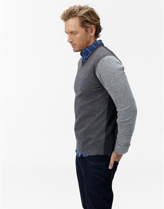 Joules Clothing Us Joules Retfordcolblk Block V Neck Jumper -