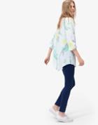 Joules Clothing Us Joules Lilah Notch Neck Tunic - Cool Blue Floral