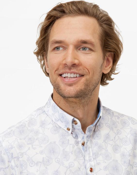 Joules Clothing Us Joules Lloyd Classic Fit Shirt - Chalk Bikes