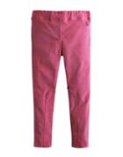 Joules Clothing Us Joules Jnr Jodvelvet Velvet Jodhpur Style Jeggings - Hot Pink