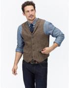 Joules Clothing Us Joules Fincharm Tweed Waistcoat - Brown Donald Tweed