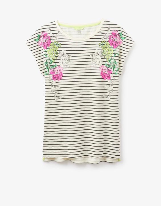 Joules Clothing Us Joules Rosy Jersey Top - Black Stripe