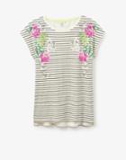 Joules Clothing Us Joules Rosy Jersey Top - Black Stripe