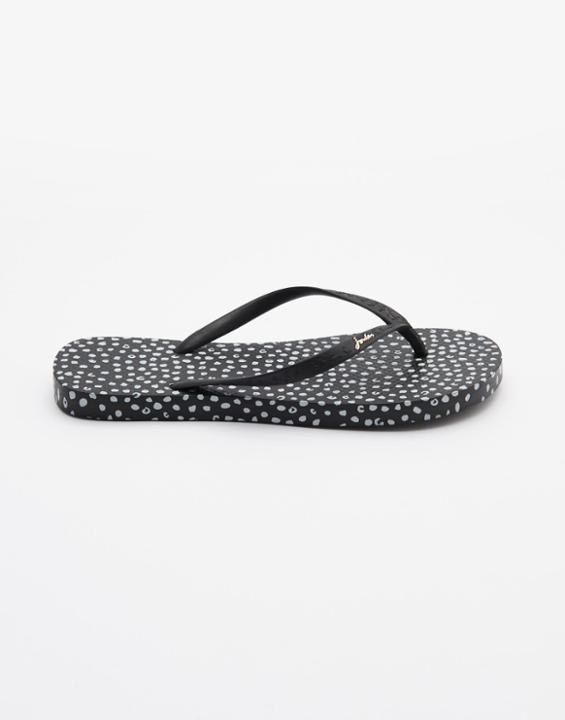 Joules Clothing Us Joules Sandy Flip Flops - Black Spot