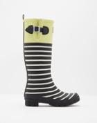 Joules Clothing Us Joules Printed Rain Boots - Lime Block
