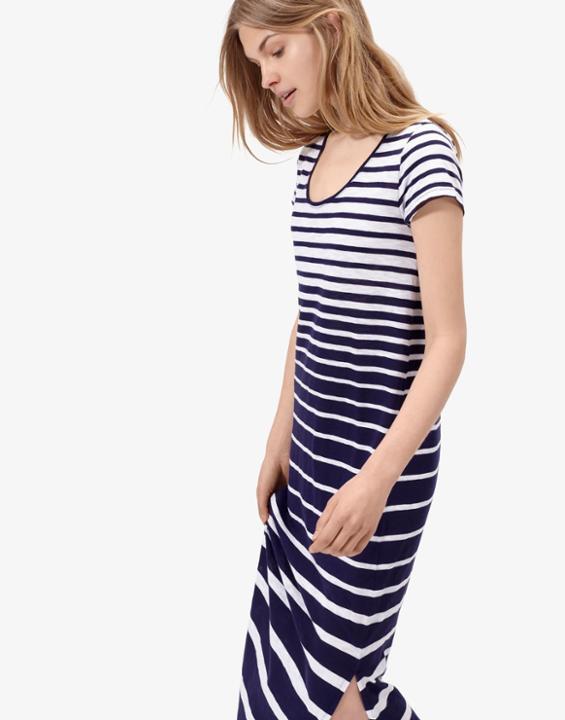 Joules Clothing Us Joules Sandrine Jersey Maxi Dress - Navy Stripe